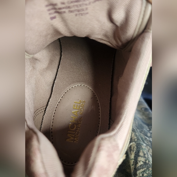 Michael Kors Pink Monogram Sneakers - Picture 4 of 6